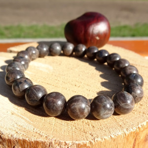 Bransoletka z kamieni Spektrolit kawowy Labradoryt