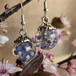 Kolczyki z niezapominajkami