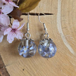 Kolczyki z niezapominajkami