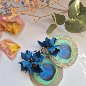 Kolczyki lekkie zielono-niebieskie