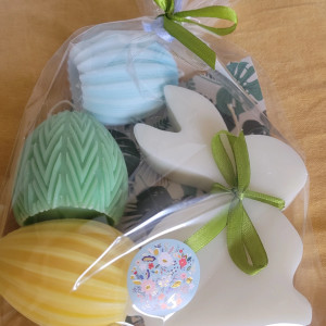 Zielono mi .....Zestaw świec wielkanocnych handmade