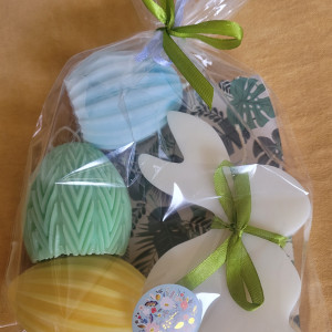 Zielono mi .....Zestaw świec wielkanocnych handmade