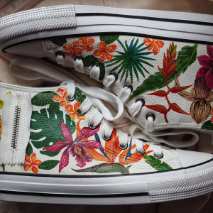 Ocieplane trampki z ekoskóry ORCHIDEA STORCZYKI