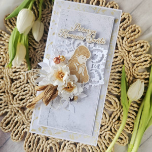 Kartka komunijna dla dziewczynki