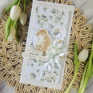 Kartka komunijna dla dziewczynki