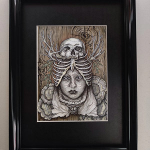 grafika, obraz horror aesthetic CZAROWNICA