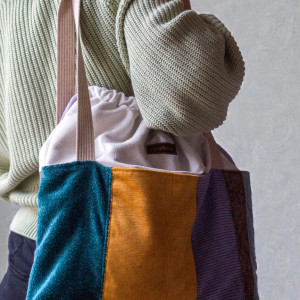 Duża kolorowa torba na ramię bagaż podręczny