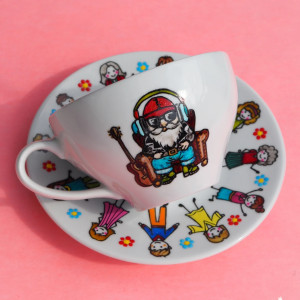 NA ZAMÓWIENIE ręcznie malowana filiżanka dla Emeryta Emerytki