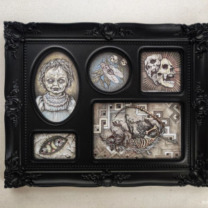 gotycka galeria ścienna, obraz w stylu wiktoriańskim