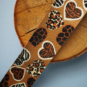 bransoleta skórzana ręcznie malowana SERCE Wild Heart