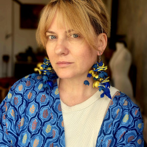 Kolczyki lekkie kolorowe kwiaty