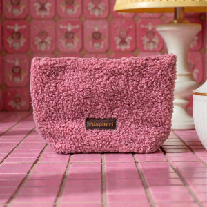 Różowa kosmetyczka MAXI baranek