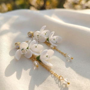 Kolczyki z przebiśniegami