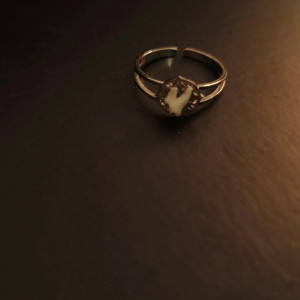 Pierścionek zębem kota