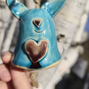 dzwonek ceramiczny zając