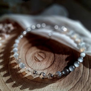 Choker Kocie Oko Grey