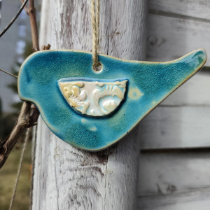 ptaszek ceramiczny zawieszka