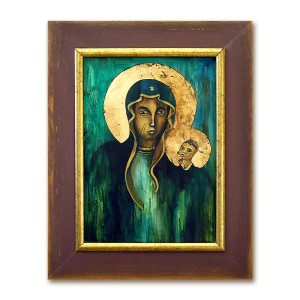 Madonna - obraz olejny w drewniane ramie