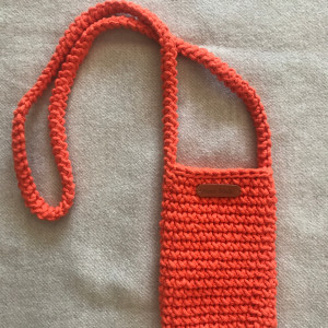 Mała torebka na ramię, etui na telefon,listonoszka pomarańczowy