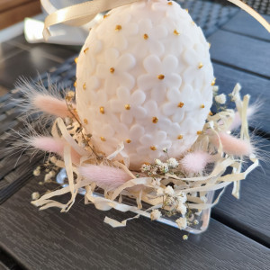 Wielkanocna świeca z wosku sojowego z aromatem