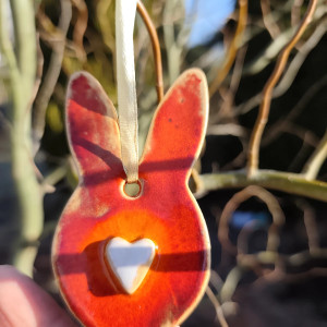 królik ceramiczny zawieszka