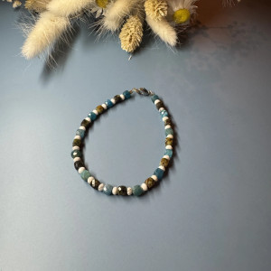 Bransoletka z apatytu, howlit i turkusu