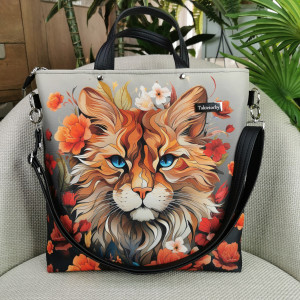 Torebka damska shopperka - kot 2