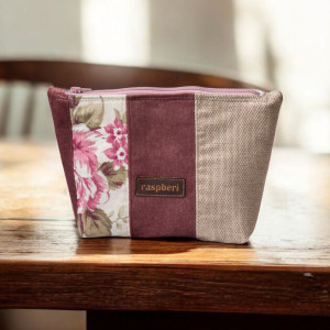 Różowo-kremowa kosmetyczka MAXI