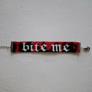 Handmade bracelet "Bite me"