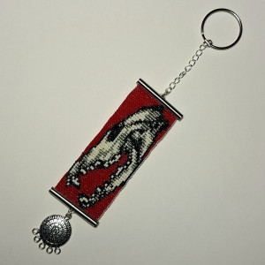 Handmade keychain animal skull