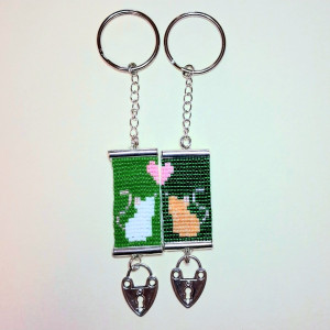 Handmade keychains matching Rats