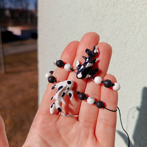 Komplet bransoletek karpie koi yin yang . idealna na prezent, magic, fantasy, goblincore, fairycore