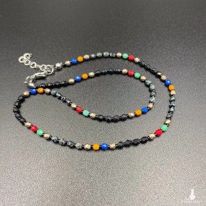 Krótki koralikowy naszyjnik #1096