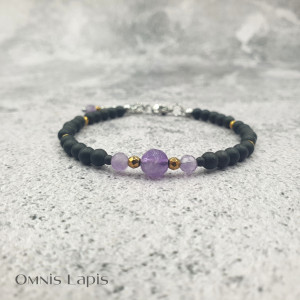 Bransoletka mini - ametyst