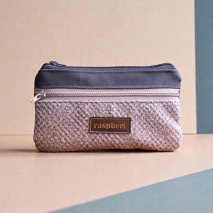 Szary portfel melanż