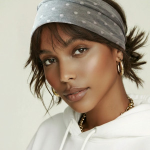 opaska wiosenna dzianinowa