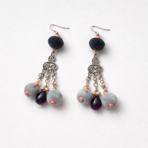 Kolczyki lekkie.koralikowe Boho