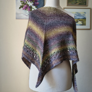 Wiosenny las - ciekawa chusta bez wełny