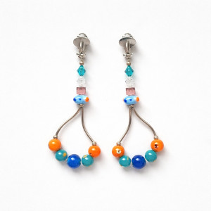 Klipsy koralikowe leciutkie