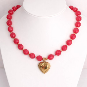 Naszyjnik Sekret serca - Rodochrozyt