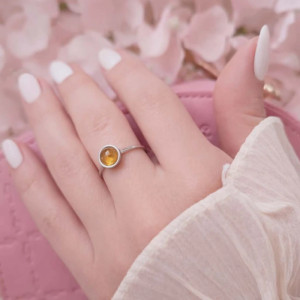Pierścionek cytrynowa delikatnosć