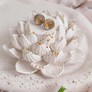 Kolczyki sztyfty- Cytrynowa delikatność