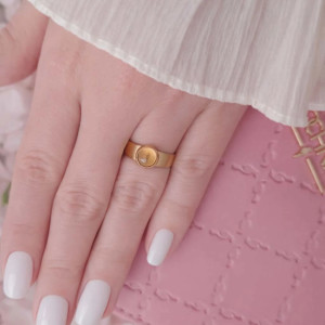 Pierścionek cytrynowa iskra