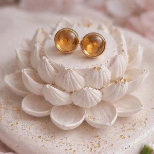 Kolczyki sztyfty- Iskra obfitości