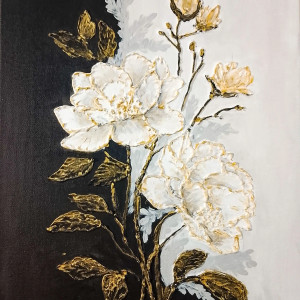 EKSKLUZYWNA DEKORACJA GLAMOUR - OBRAZ STRUKTURALNY Z TEKSTURĄ 3D "ESENCJA ELEGANCJI" (darmowa dostawa)