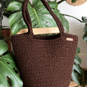 Torebka damska,na ramię, koszyk ze sznurka.