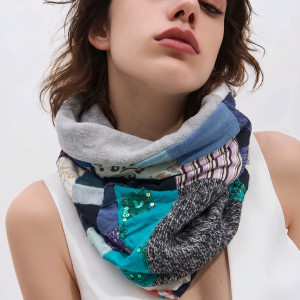 Komin patchworkowy kolorowy