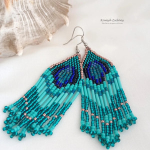 Kolczyki "pawie oko"