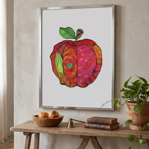 81 Jabłko - rysunek, plakat.