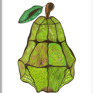 82 Gruszka - rysunek, plakat.